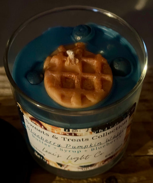 Blueberry Pumpkin Waffle Candle (6oz)